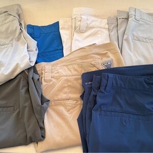Columbia Men's Chinos in Navy, Beige, and Light Gray